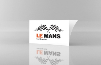 Наклейка LE MANS, 200х100 мм, 4+0, самоклейка бумажная